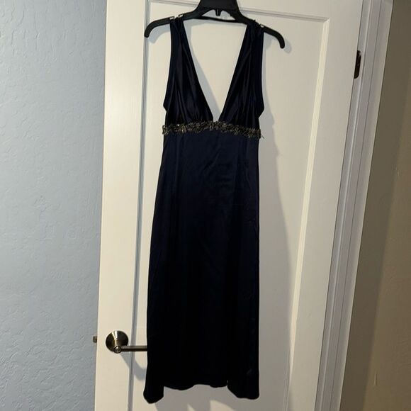 Maria Bianca Nero Navy Dress Size Medium - Picture 1 of 8